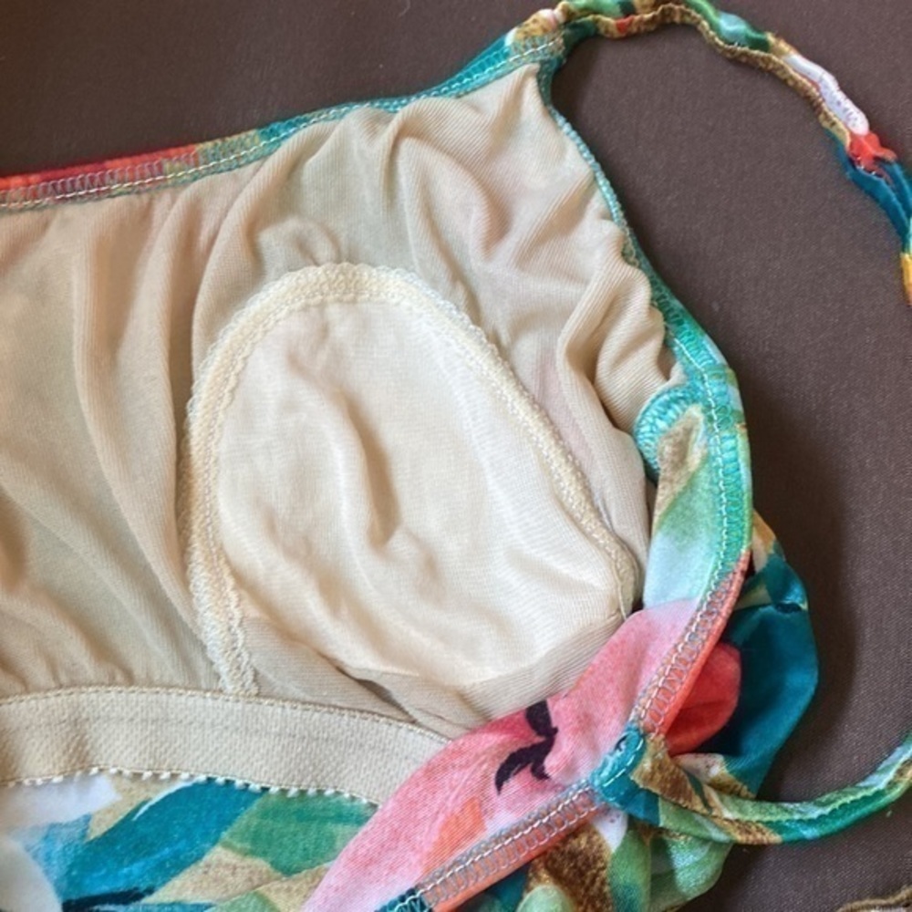 GABAR RETRO BATHING SUIT 70s/80s Small floral Made in USA - Picture 7 of 12
